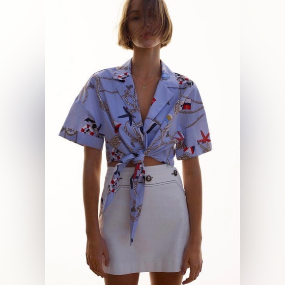 Zara Tops - Zara nautical top